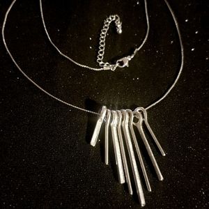 Long Silver Necklace
